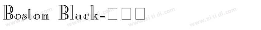 Boston Black字体转换